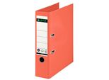Leitz 1007-00-20 Cartella In Carta Piena, 180 Gradi, Din A4, 80 Mm, Rosso Chiaro(T)