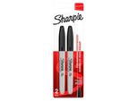 Sharpie Permanent-Marker Fine, 2Er Blister, Schwarz