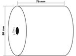 Exacompta Rotoli Per Serre, 76 Mm X 55 M X 12 Mm, Extra Weiá