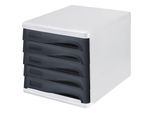Helit Schubladenbox Schwarz Din A4 Mit 5 Schubladen (H6129998)