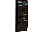 Portadepliant A Parete Paperflow 50 Scomparti A4 Verticale Nero