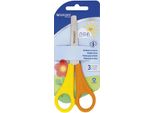 Westcott E-20593 00 Schere Kids LinkshäNder, Kunststoffgriff In Gelb/Orange, Rund, 13 Cm