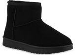 Van Hill Donna Stivali Invernali Foderati Caldi Stivaletti Scarpe Con Suola Battistrada 840090, Colore: Nero, Taglia: 37