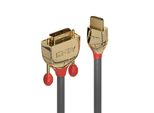 Lindy Hdmi An DVI-D Single Link Kabel Gold Line 0.5M