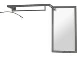 Haku MöBel Appendiabiti A Muro Specchio Antracite - Metallo, Specchio, L/H/D: 108X75X26 Cm