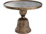 Casa Padrino Tavolino Oro Antico Ø 53,5 X H. 40 Cm - Mobili Soggiorno