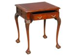 Casa Padrino Tavolino Barocco In Mogano Marrone Rossiccio / Marrone 56 X 56 X H. 66 Cm - Mobili Da Salotto Barocchi E Liberty