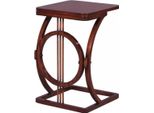 Casa Padrino Tavolino / Tavolino In Mogano Art Deco Marrone 40 X 40 X H. 62 Cm - Mobili