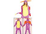 Kigurumi Drago Avventura Costume Carnevale Cappuccio Ali Coda Videogiochi Festa Fantasia Magica Celebrazione Carnevale, Taglia: 42 - 44 (L) Colore: Giallo