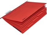 Falken 15046523 Personalhefter - Din A4, Karton, 5Fach-Register, Rot