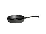 Padella In Ghisa All'grill Con Manico, Rotonda, Nera, 25 Cm, 2,0 L, Per Tutti I Tipi Di Piano Cottura, Buona Distribuzione Del Calore, Robusta