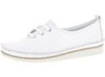 Andrea Conti Scarpa Donna In Pelle Stringata Scarpa Bassa Tacco A Zeppa Strisce Colorate 0023626, Misura:40 Eu, Colore:Bianco