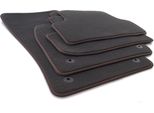 Tappetini Adatti Per Skoda Karoq Velours Tappetini Per Auto Premium Velours, Cuciture Rosse
