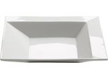 Maxwell & Williams Ziiz Piatto Fondo Quadrato, Zuppiera Quadrata, Piatto Fondo, Piatto Per Insalata, Porcellana, Bianco, 22 Cm, RP40122