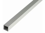 Alberts 471675 Tubo Quadrato, Alluminio, Anodizzato Argento, 2000 X 40 X 40 Mm