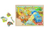 Goki Puzzle In Legno Sul Cantiere 56 Pezzi