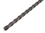 Alberts 432485 Barra Quadrata, Tornita, Acciaio, 1000 X 10 X 10 Mm