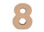 Numero "8"" In Cartapesta Per L'artigianato Idea Creativa Rico Design"