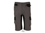 Sols Prowear 01562 | Pantaloni Da Lavoro Bermuda Da Uomo - Impulse Pro - Colore: Grigio Scuro (Tinta Unita)/Nero - Taglia: Xl (48)