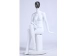 CH+39 Donna Bella Astratta Bianco Laccato Opaco Manichino Galvanico Testa Maschera Femminile