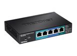 Trendnet TPE-P521ES Trendnet Switch 5-Port Gbit Edgesmart Poe+ 18 W Metall