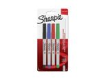 Sharpie 1985879 Sharpie Faserschreiber Ultra Fine Ef Schw/Blau/Rot/GrüN 4Er Blister