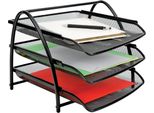 Alba MESHTRAY3 N Alba Briefablage "MESHTRAY3"", Din A4, Drahtmetall, Schwarz"