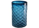 Casa Padrino Candeliere In Vetro Blu Ø 27 X H. 44 Cm - Accessori Per La Decorazione Di Alberghi E Ristoranti