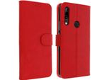 Flip Cover, Custodia Flip Per Huawei P Smart Z/Y9 Prime 2019, Honor 9X - Rosso