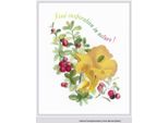 Set Di Punti In Raso Riolis "Chanterelle"", Ricamo Disegnato"