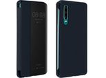 Flip Cover Con Finestra Smart View Per Huawei P30 - Blu Scuro