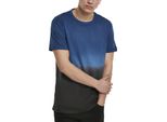 T-Shirt Da Uomo Urban Classics Dip Dyed Tee Midnightnavy/Nero - S