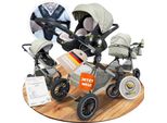Kinderwagen [3 in 1] - Babyschale, klassischer Babywagen & Autositz in einem Set | Buggys, Kinder Wagen, Baby Stroller | Höchste Sicherheit Inkl. Isof