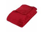 Coperta - Microfibra - Rosso - 125X150 Cm - Atmosphera CréAteur D'intéRieur