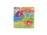 Viga 59565 Puzzle Piatto Di Legno - Dinosauri