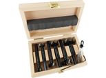 Famag Bormax Prima Carbide Forstner Set Di 6 Pezzi D=15,20,25,30,35,40Mm In Scatola Di Legno