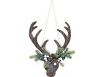 Decorazione Da Appendere Con Motivo Di Renna, Decorazione Natalizia, 34 Cm