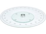 Piatto Da Portata Excellent Houseware, Vetro, 30X2,4 Cm, Trasparente/Argento