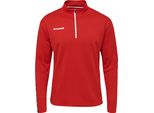 Hummel Hmlauthentic Half Zip Sweatshirt - True Red - 2XL