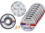 Kwb 712041 Set Di Dischi Da Taglio 10 Pezzi 115 Mm 22,23 Mm 10 Pezzi
