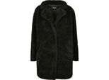 Urban Classics Donna - Mantello Sherpa Oversized Schwarz - 4X