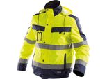 Dassy® Lima Giacca Invernale Ad Alta Visibilità Neon Yellow/Dark Blue Taglia M Lunghezza: Standard