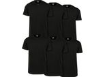 Urban Classics TB2684C | Basic Tee 6-Pack Maglietta Da Uomo - Colore: Blk/Blk/Blk/Blk/Blk/Blk - Taglia: M