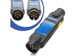 Auto Din Test Dispositivo Rimorchio / Caravan Luce Illuminazione Tester 7 Polo Rimorchio