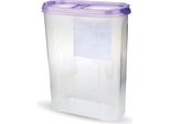 Barattoli Con Coperchio 2,8 Litri (Viola), Contenitore Ermetico Per Alimenti Sfusi Senza Bpa, Set Di Contenitori - Barattoli Per Alimenti Con Coperchio A Cerniera