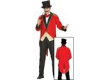 Costume Da Ringmaster Carnevale Xix Secolo Eleganza Classica, Taglia: 48 - 50 (M) Colore: Rosso