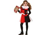 Mr Smile Costume Da Arlecchino Eroico Personaggio Fantasioso Avventura Per Halloween Bambini Spettacolo, Taglia: 110/116 Colore: Rosso