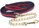 Corda Guida In Tessuto Morbido Hy Con Catena BZ445 (Taglia Unica) (Blu Navy/Rosso)