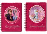 Disney Frozen / La Regina Di Ghiaccio 2 - Quaderno A Spirale Reversibile Con Paillettes A5