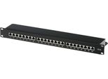 Helos - Patch Panel - Rack Montierbar - RJ-45 X 24 - Schwarz - 1U - 48.3 Cm (19")"